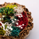 handcrafted mini moss wall art detail