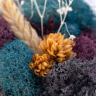 handcrafted mini moss wall art detail