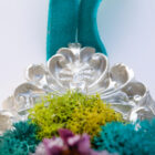 handcrafted mini moss wall art detail