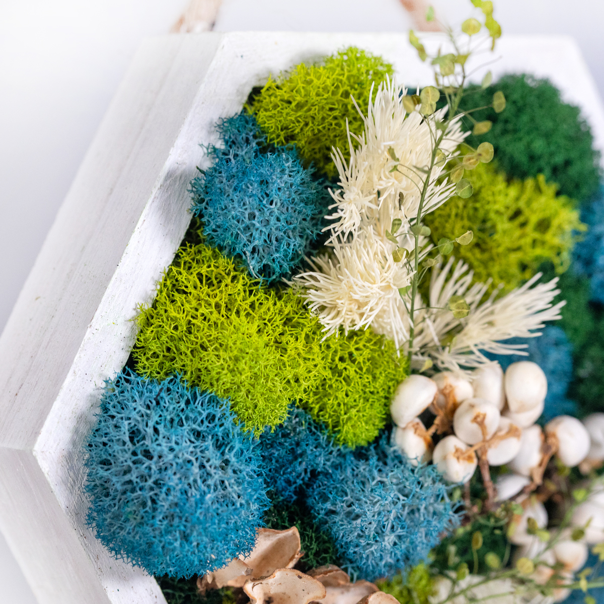 Tidal Canopy custom handcrafted moss wall art