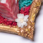 Scarlet Relic Mini handcrafted custom moss wall art